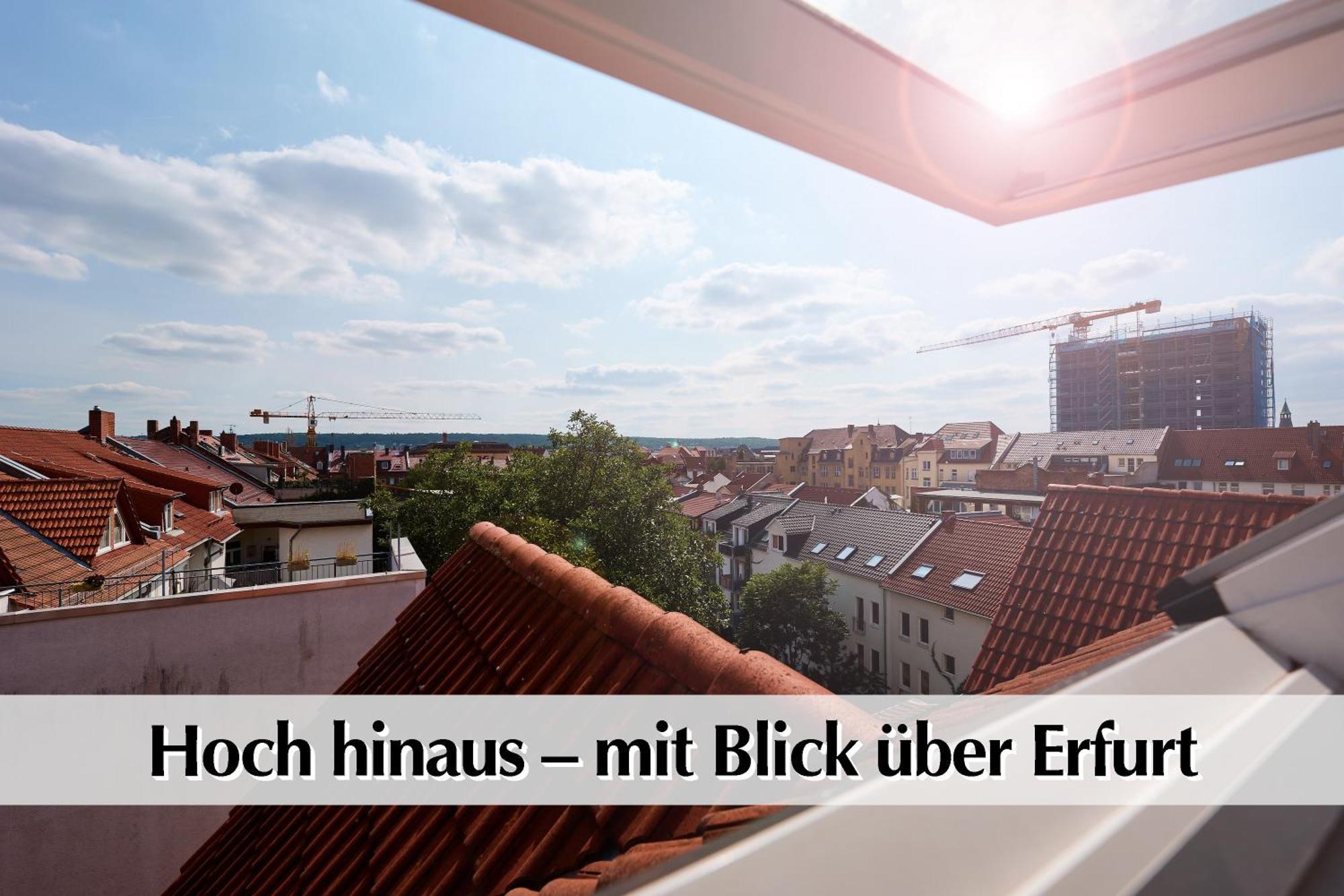 Helle 72Qm Maisonette Wohnung Im Herzen Erfurts Mit Kingsize Bett, Smart-Tv, Etc Exterior foto